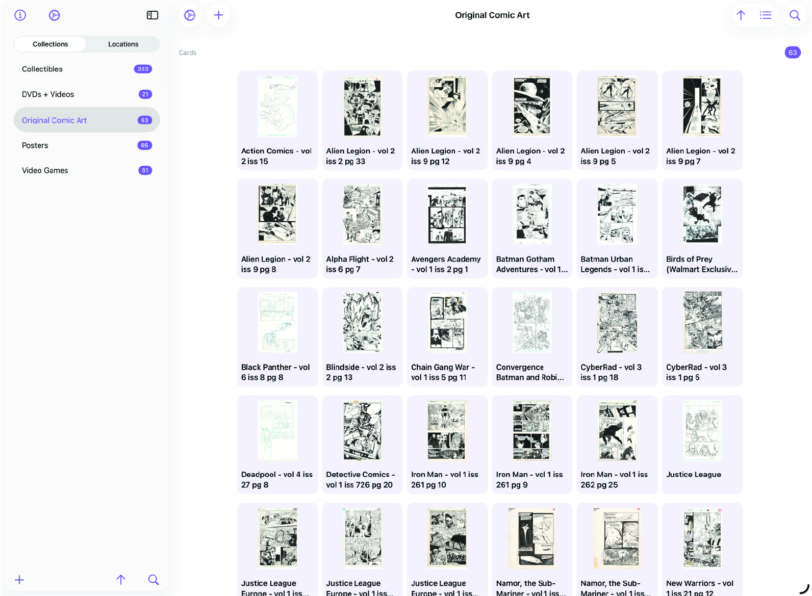 Split view showing sidebar and detail view side by side